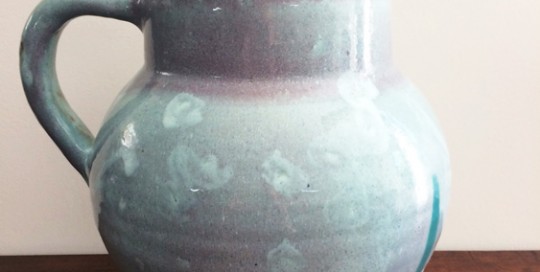 Ceramic-Studio,-A-Large-Grey-Vase-(h-30cm)