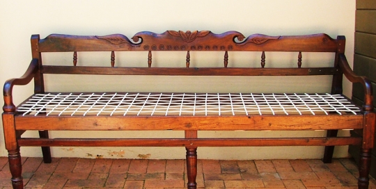 A Transvaal Hardwood Settee, c. 1870