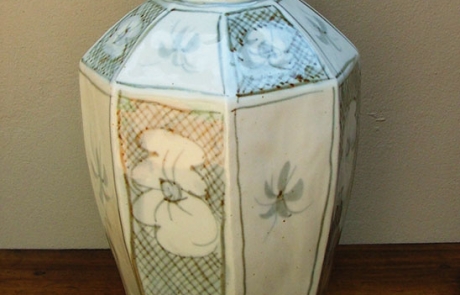 Esias Bosch, A Large Porcelain Vase (h 40cm)