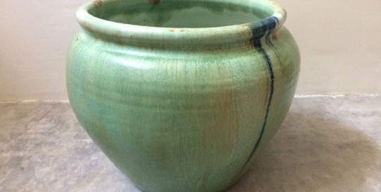 Ceramic Studio Green Planter